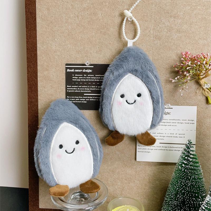 

Cute Cartoon Melon Seed Plush Coin Purse Mini Simulation Food Wallet Earphone Bag Storage Bag Keychain Pendant Decoration 1pc
