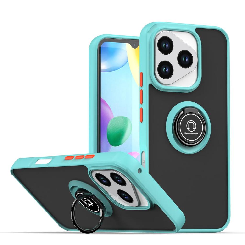 Armor Shockproof Matte Case For Honor 400 Lite 5G Cover Ring Magnetic Stand Holder Back Shell Coque Fundas