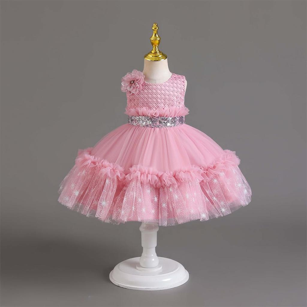 DiiFoky Baby Hochzeits-Schreinbesuch-Zeremonie Prinzessin Geburtstag Formelles Erinnerungsfoto Kindergarten-Eintrittszeremonie Kleid im westlichen Stil, Kinder-
