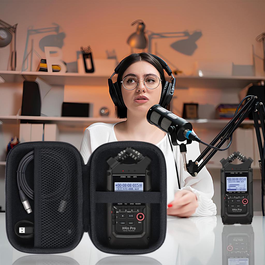 Lebakort Storage Case Compatible with Zoom H4nPro Handheld Recorder