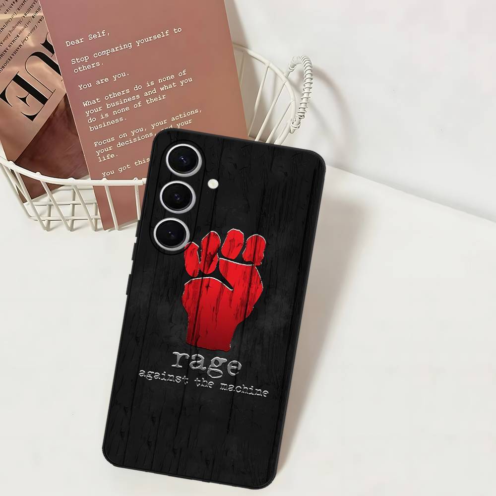 R-Rage A-Against T-The M-Machine Band Phone Case For Samsung S 24 Fe 25 Ultra Plus 20 Lite 21 30 22 23 24 22 Ultra 5G Fundas