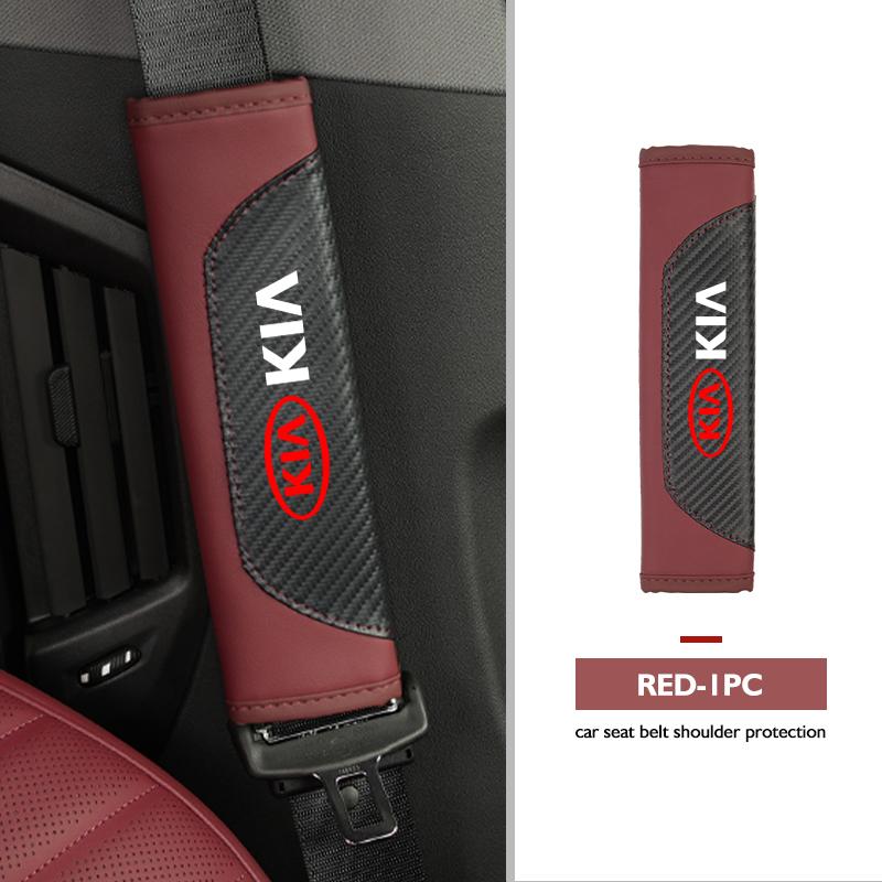 For KIA Car Interior Accessories Auto Seat Belt Cover Shoulder Pad Cerato Soul Venga Forte Spectra Sedona Niro CadenzaCH0 