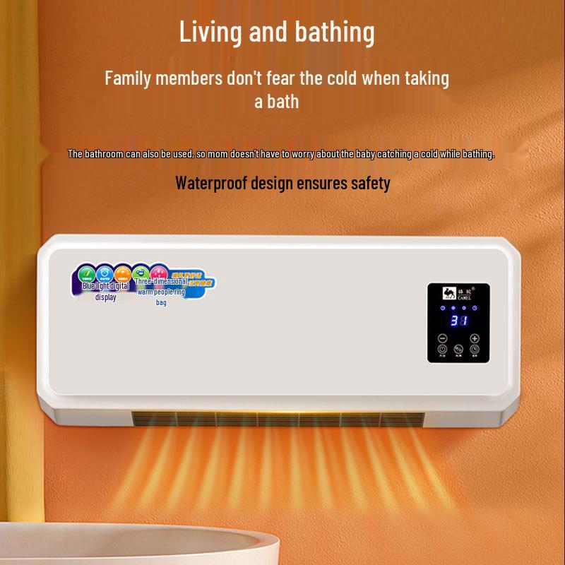 Wasserdichter Wandmontierter Elektrischer Badezimmerheizlüfter mit Sprachfernbedienung