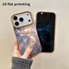 Phone Case: 2D flat lambskin suitable for iPhone 18, 17, 16, 15, 14, 13 Pro protective cases,  nebula spirit flowers, Christmas and Halloween gifts
