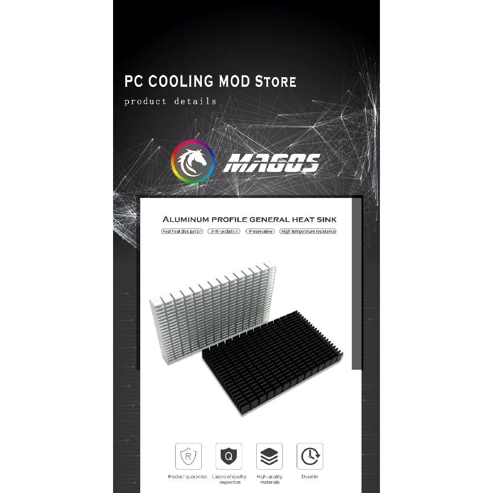 GPU Backplate Radiator VRAM Aluminum Heat-Sink 150*90*15MM For RTX 3080 3090 Graphics Card Backside RAM Cooling MOD