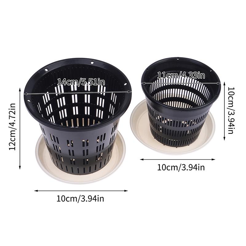 11cm/14cm Wurzelkontroll-Transparenter Blumentopf für Phalaenopsis-Orchidee Cattleya Pflanzung mit Stomata Heimdeko