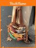 Cotton Knitted Tote Bag For Women With Large Capacity And Casual Travel Style