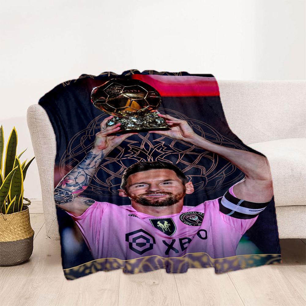 Messi 252 Blanket Durable Comfort Great for Office Chair Sofa for All Occasions Digital Print Best Holiday Gift for Friends Family