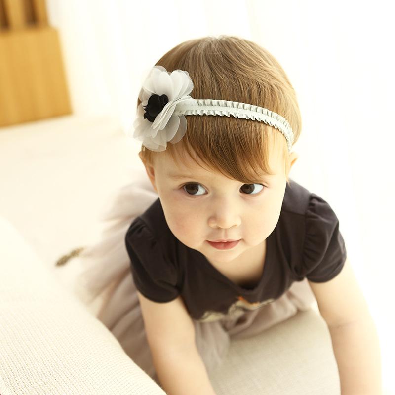 Kawaii Flower Headband Rabbit Ears Turban Headband Baby Girls Kids Hair Bows Head Bands Accessories for Children Headdress