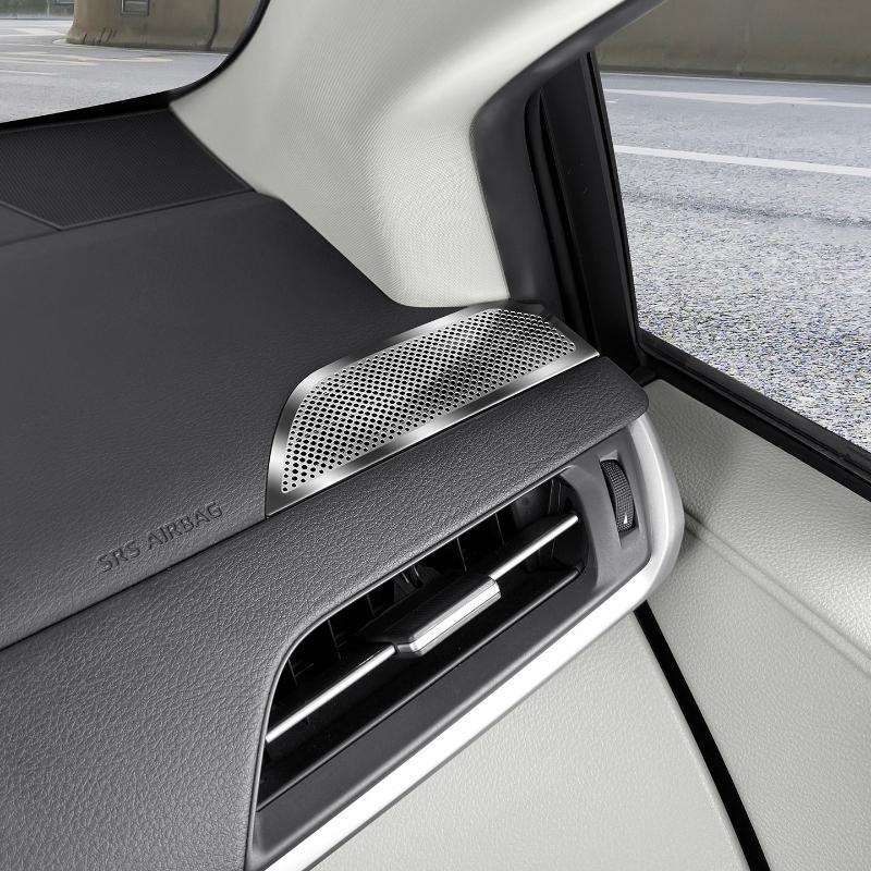 For Toyota Sienna Granvia Dashboard Side Vent Cover Stainless Steel Original Car Mesh Design Anti-dust Anti-foreign