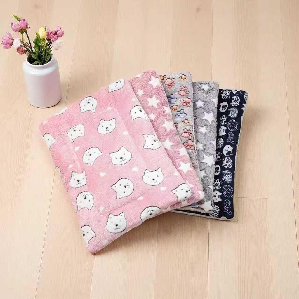 Four Seasons Thickened Plush Pet Mat: Cozy Bed & Blanket for Cats and Dogs