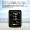 5 In 1 Formaldehyde Monitor Digital Display Temperature Humidity Monitor CO 2 Air Quality Monitor for Air Quality Detecting
