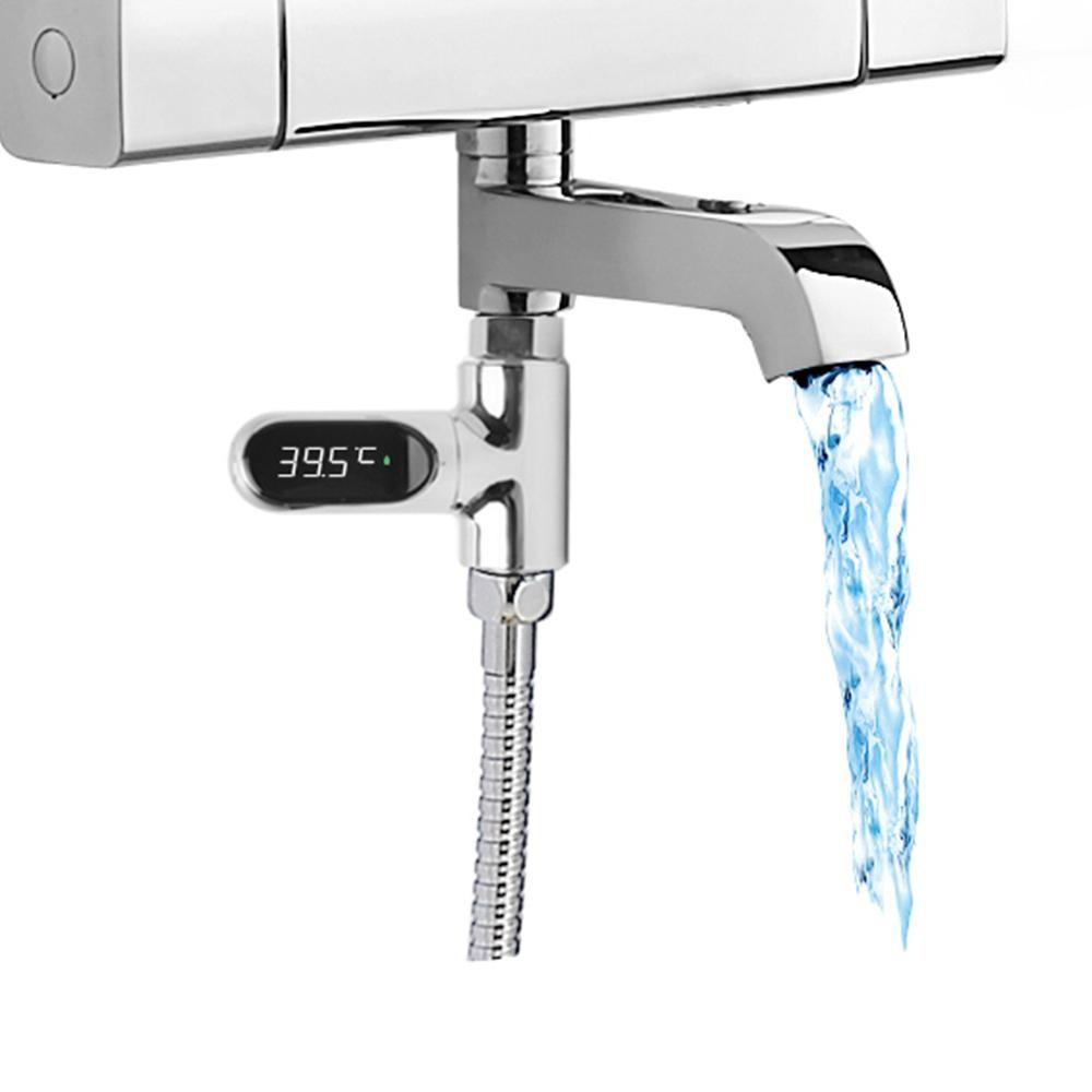 LED Display Water Meter Digital Shower Thermometer Bath Temperature Monitor High Accuracy Shower Bathroom Accessory