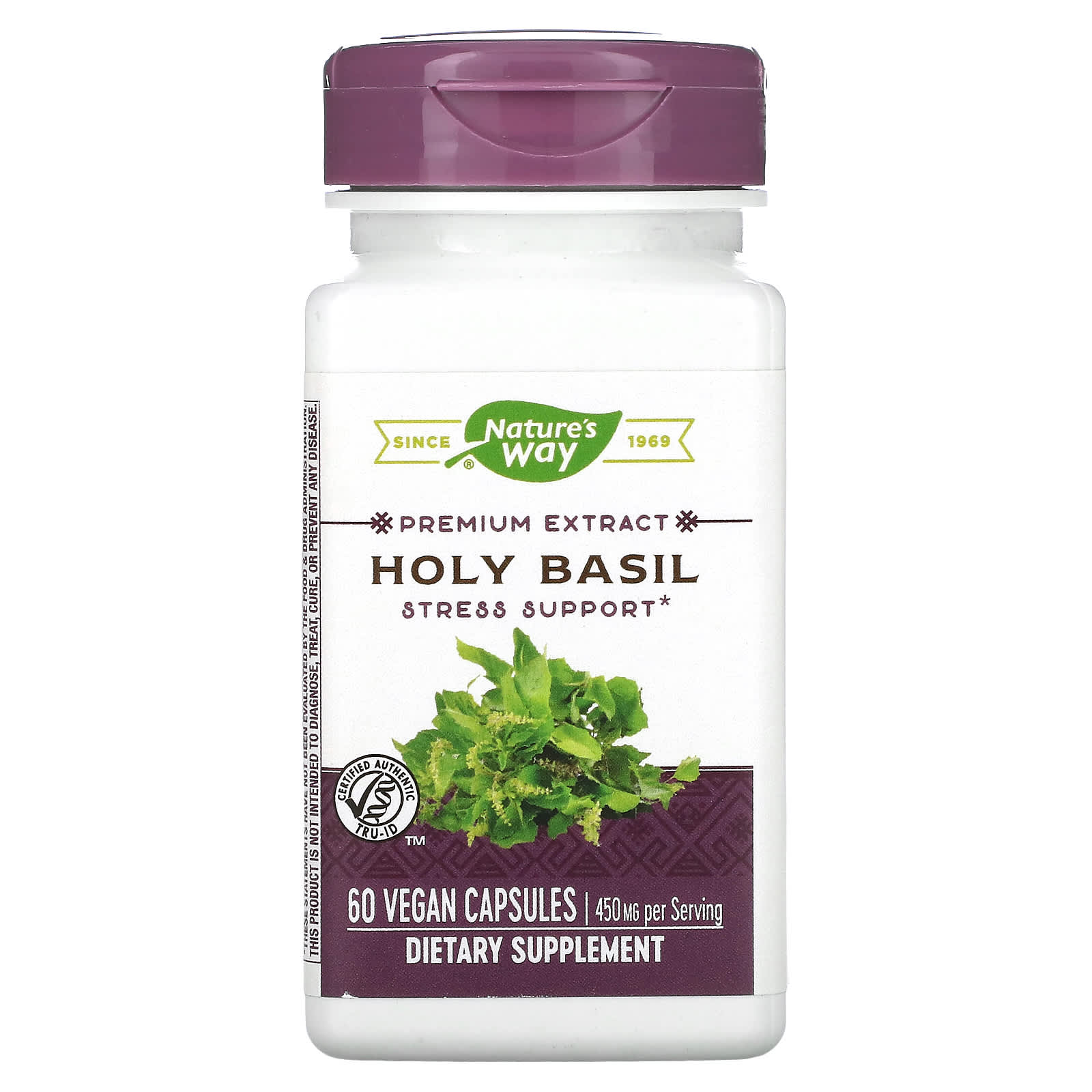 

Nature S Way, Holy Basil, 450Mg, 60 Veggie Caps