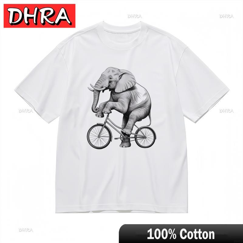 

Unisexs AllSeason Breathable Classic TShirt Fun Animal Cycling Graphic Tee TShirts Y2K Aesthetic Retro Clothing Tshirts Femme 4XL