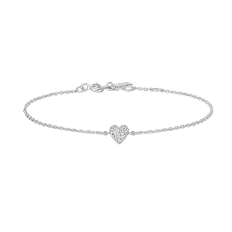 ANIA HAIE Sweet Heart 925 Silver Pave Bracelet B064-01H