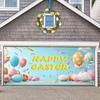 Easter Garage Door Decoration Happy Easter Garage Door Banner Large Easter Egg Spring Heavy Duty Flag Pole Holder For Trucks