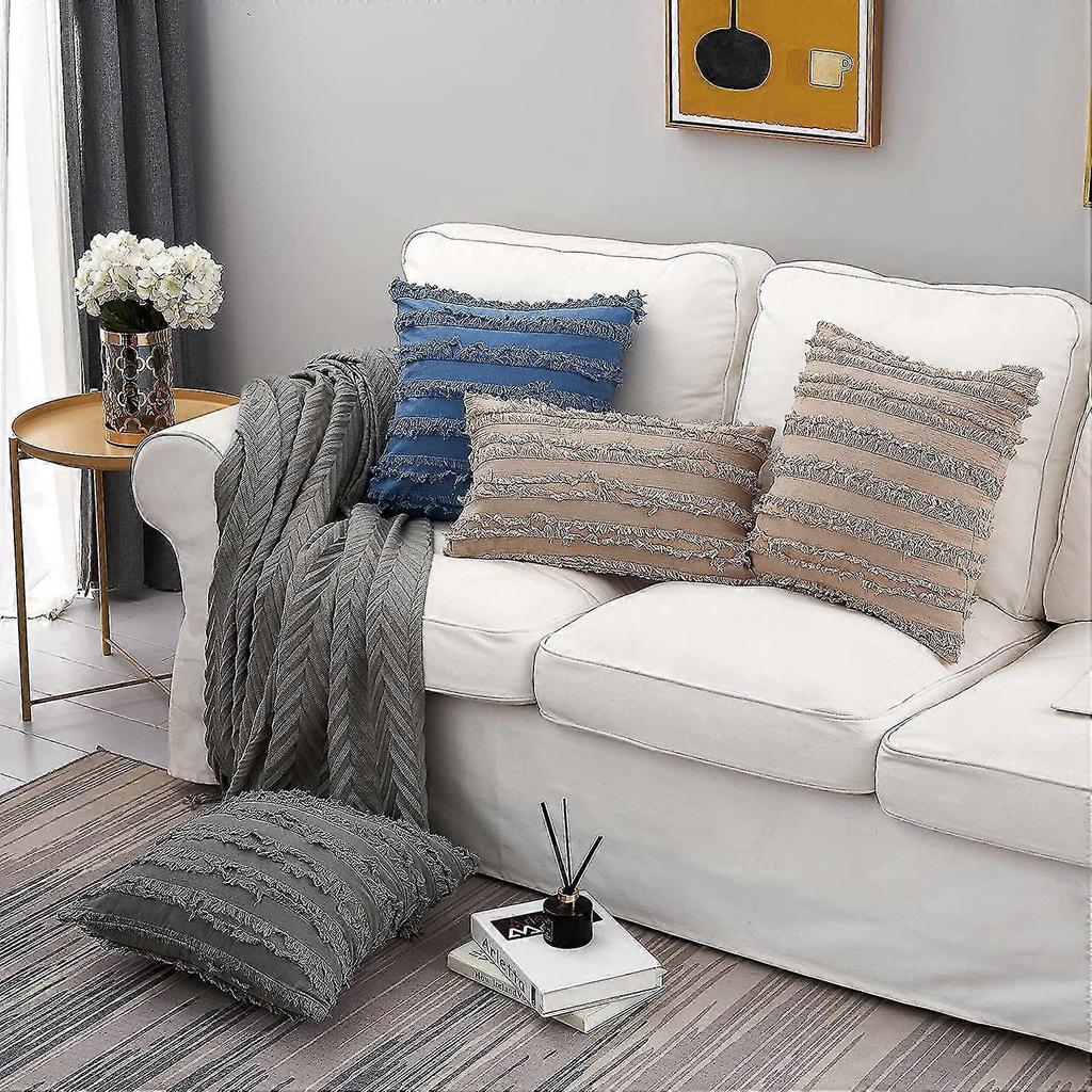 Khkai Throw Pillow Covers 20 X 20 Inches