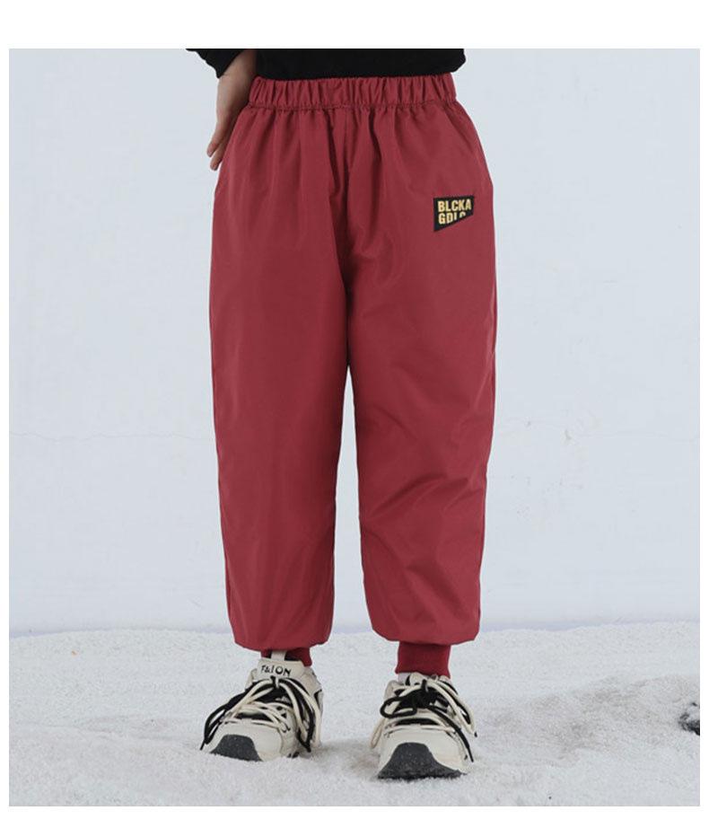 Kids' Winter Thickened Down Pants: Stylish, Warm Outerwear for Boys and Girls in Small, Medium, Large Sizes