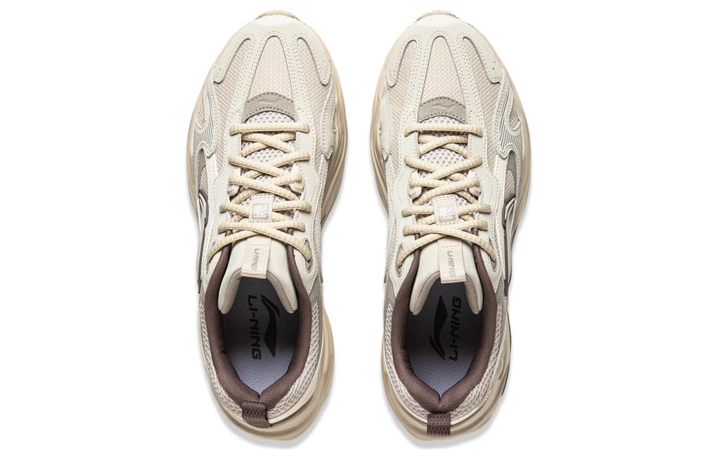 Li Ning Meteor Cushioning Slip Resistant Abrasion Resistant Support Low top Casual Shoes Men's Gray AGCU121-1