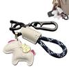 Leather Horse 2026 Zodiac Lucky Bag Leather Keychain for Smart Key Auspicious Good Lucky with Money with Gift [Vibrly] Keychain, Sign, Charm, Charm,