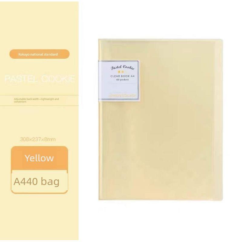

Japan Kokuyo National Reputation Cbcn Pastel Cookie Series A4 Folder Multi-Layer Pocket Info Booklet Yellow 40 Pages [Cbcn40Y]