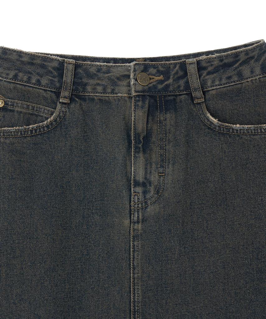 Lee Mini Denim Skirt Indigo Dark