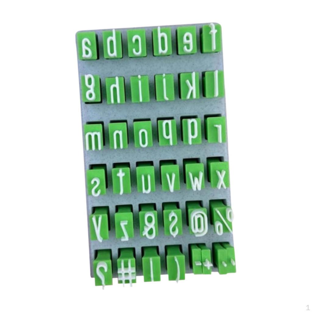 Alphabet Clay Stamp Set, Tools, Letter Stamps Set for DIY Handmade Crafts