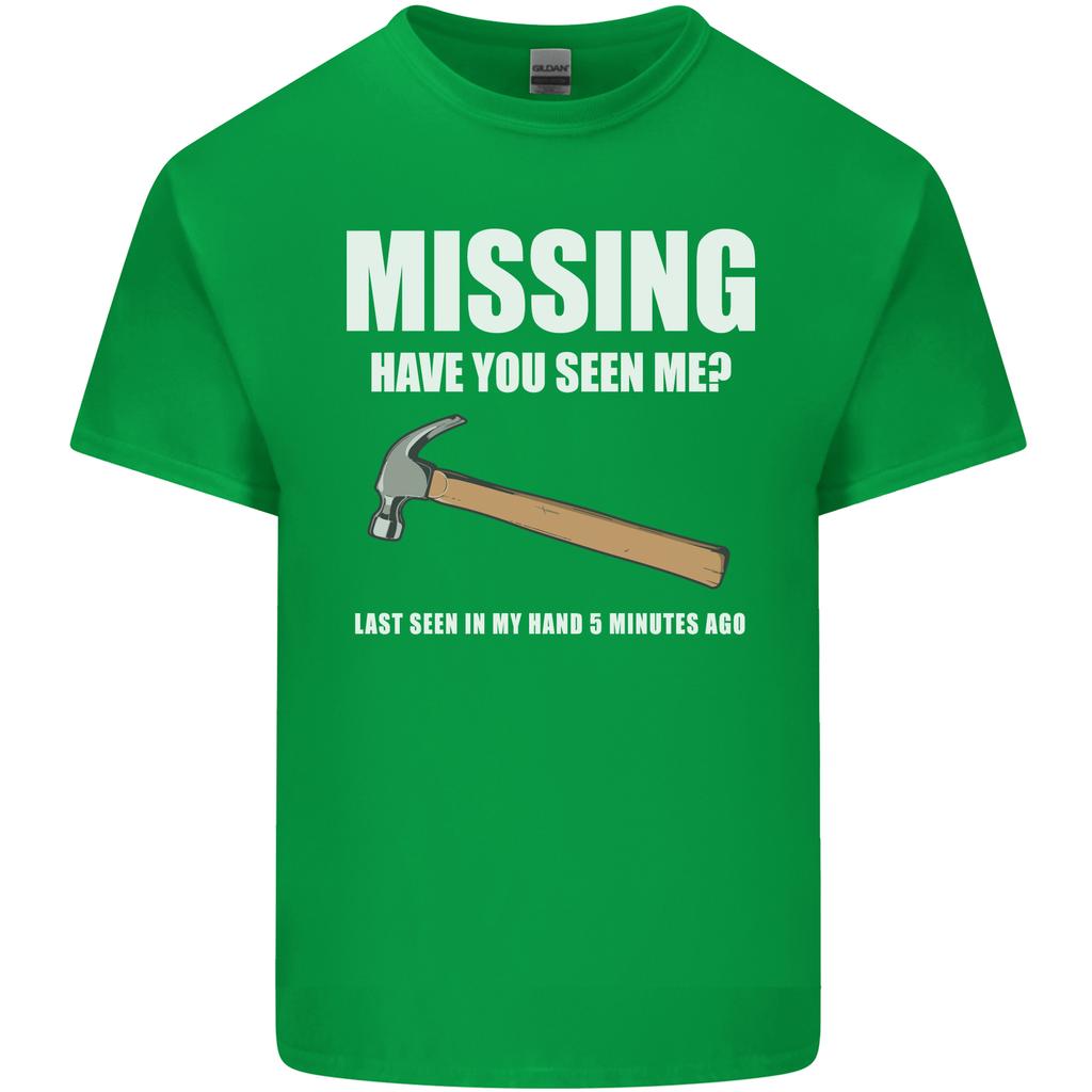Missing Hammer Funny Carpenter DIY Builder Unisexs Light Cotton TShirt