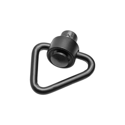 LayLax QD Sling Swivel NEO (1 Piece) Black Steel, One-Push Attachment, Delta Shape