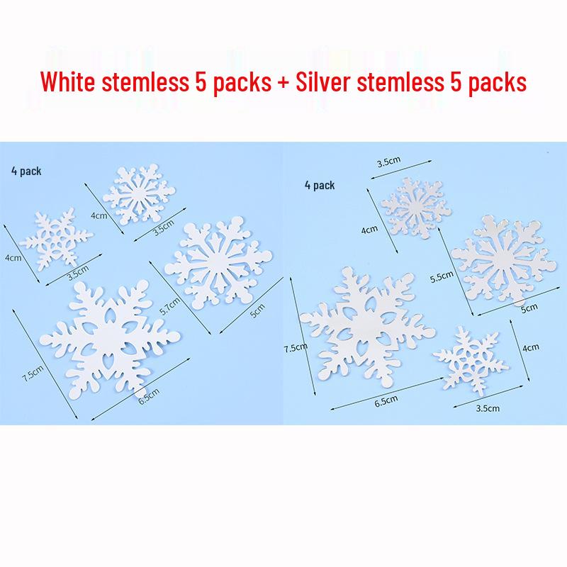 Frozen Princess Snowflake Cake Topper - Acrylic White Christmas Decoration for Baking and Birthdays