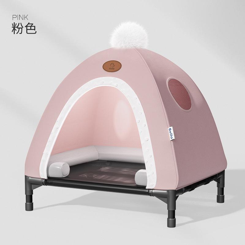 

Палатка для кошачьей конуры, будка для домашних животных, дышащая, влагостойкая, складная собачья будка, раскладушка для собак, кровать для собак розовый
