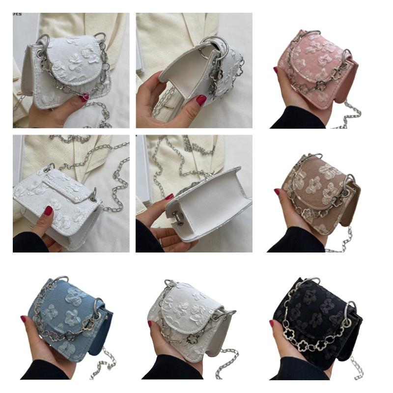 Stylish Vintage Mini Bag With Chain Strap Chic Pu Leather Crossbody Bag For Women
