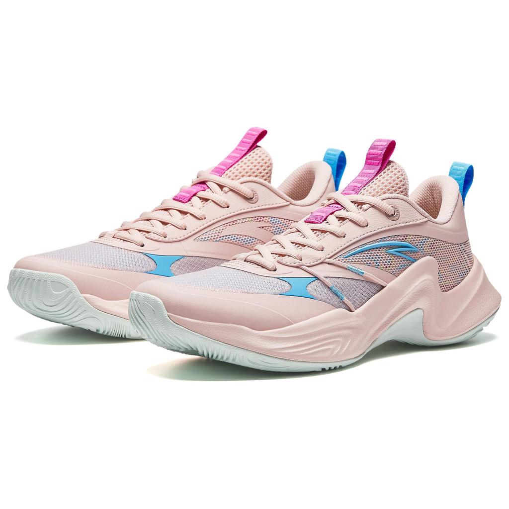 Anta Heat Wave Cement Nemesis Fashion Comfortable Non-Slip Wear-Resistant Low-Top Basketball Shoes Men Sneaker Pink Blue 912421604S-5