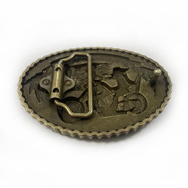 Zinc Alloy Wolf Head Belt Buckle - Western Cowboy Style