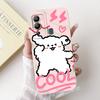 For Infinix Hot 12i Case Hot 12 Play Hot12i X665B X6816C Cute Panda Rabbit Cartoon Camera Protective Soft Silicone Phone Case