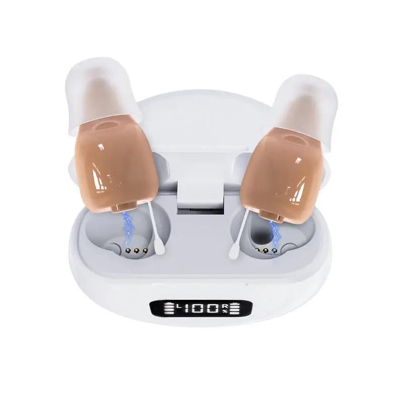 Rechargeable Digital 10 channel Hearing Aid Adjustable Tone Sound Amplifier Portable Deaf Elderly Hearing Aids