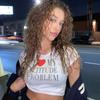 European, American English slogans Printed sexy exposed navel short T-shirt fashionable round neck slim slim top women's multi-picture