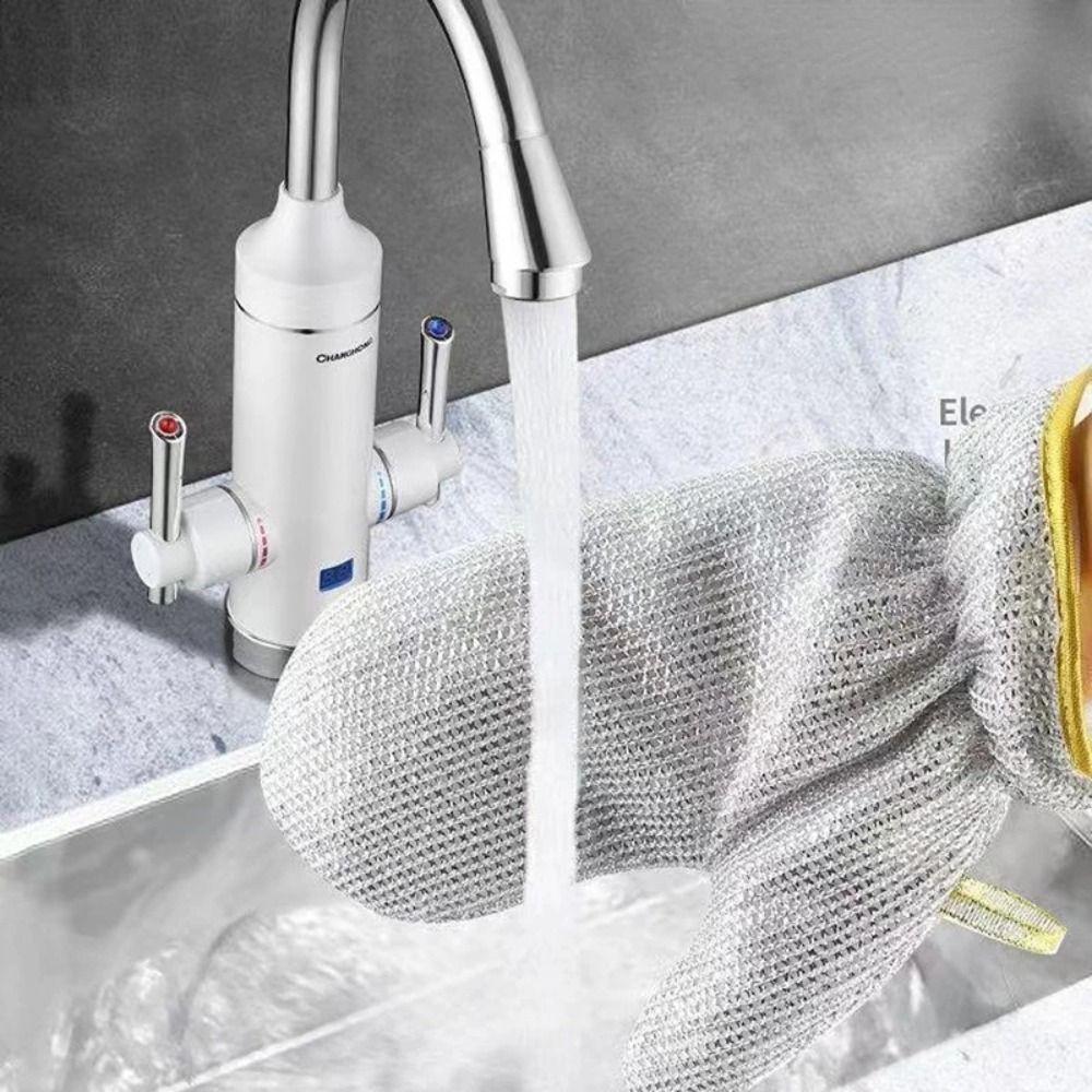 insulation Kitchen Gloves Waterproof Washing Glove Steel Wire Cleaning Gloves  Household