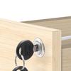1PCS Cam Cylinder Triple Lock Desk Cabinet Drawer Lock Furniture Hardware Office Desk Lock Cylinder Zinc Alloy Safety Lock