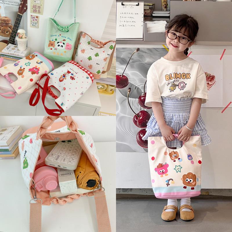 Childrens Cute Cotton School Bag With Animal Pattern For Daily Wear