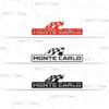 AAABV1 Alloy Metal Monte Carlo Racing Flag Grille Emblem Rear Trunk Badge Sticker For Skoda Fabia Octavia Kodiaq Superb VRS Kamiq Rapid