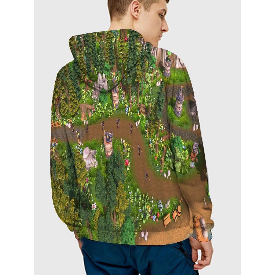 Löwe 3D-Druck Herren Hoodie Lässiger Herbst Winter Tier Wolf Pullover Mit Kapuze Langarm Modetrend Sportbekleidung Sweatshirt