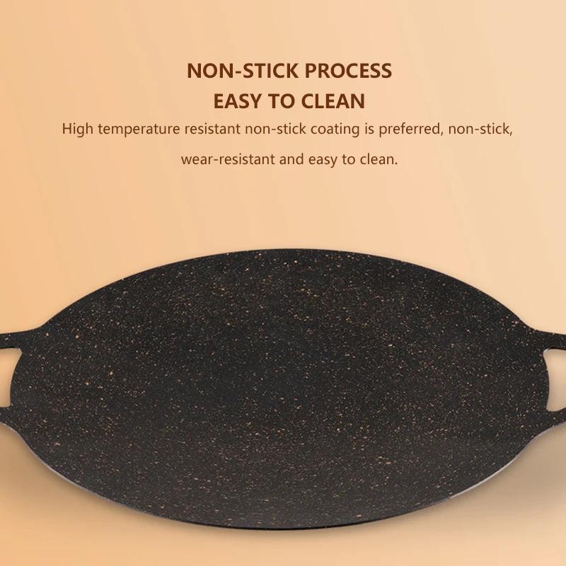 Koreanischer Eisengrill, Grilltopf, Mehrfach-Grillplatte, tragbarer Induktionsherd, Kartentyp, Ofengrillpfanne, antihaftbeschichtete Grillplatte
