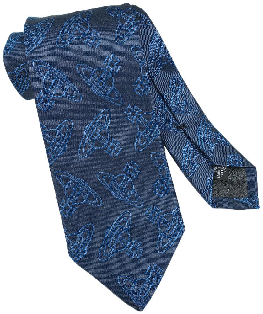 

Галстук Vivienne Westwood VW139 (Ширина 8,5 см) Темно-синий/Синий [Б/у]