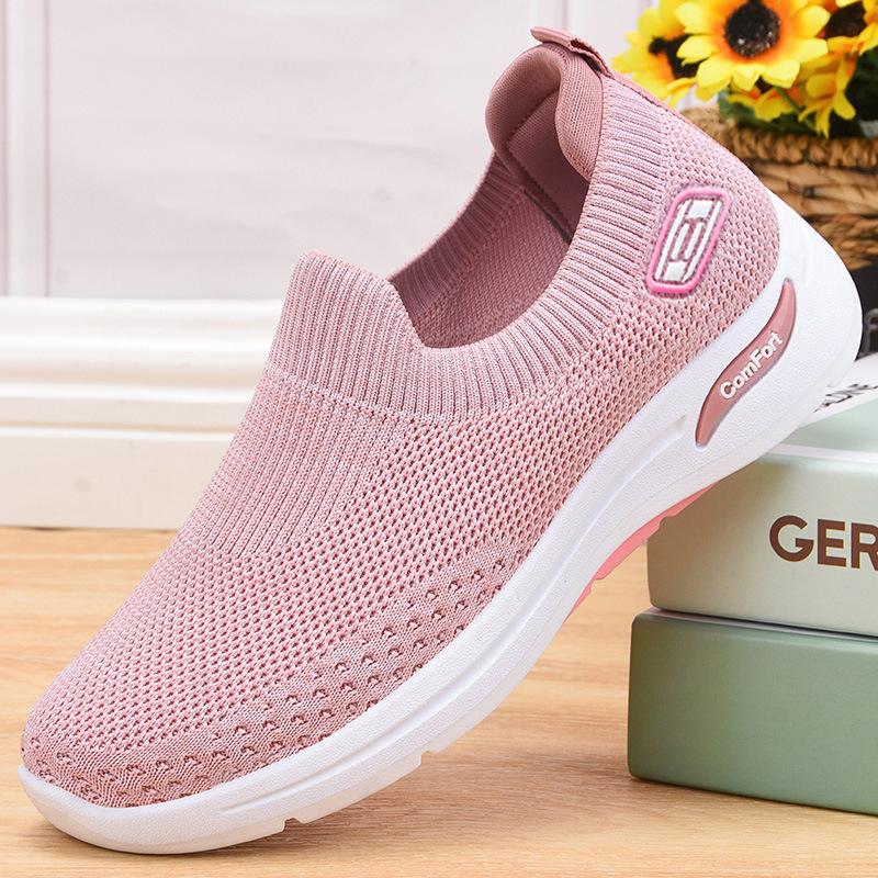 Women's Shoes Spring Cloth Shoes Women's Shoes Casual Mom Shoes Sock Shoes Soft Bottom Sports Shoes Women Casual Soft Walking All Day Sneakers
