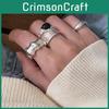 Trendiger Ring im koreanischen Stil, verstellbar für Damen, mit einzigartigem schickem Design, in mehreren Farben erhältlich