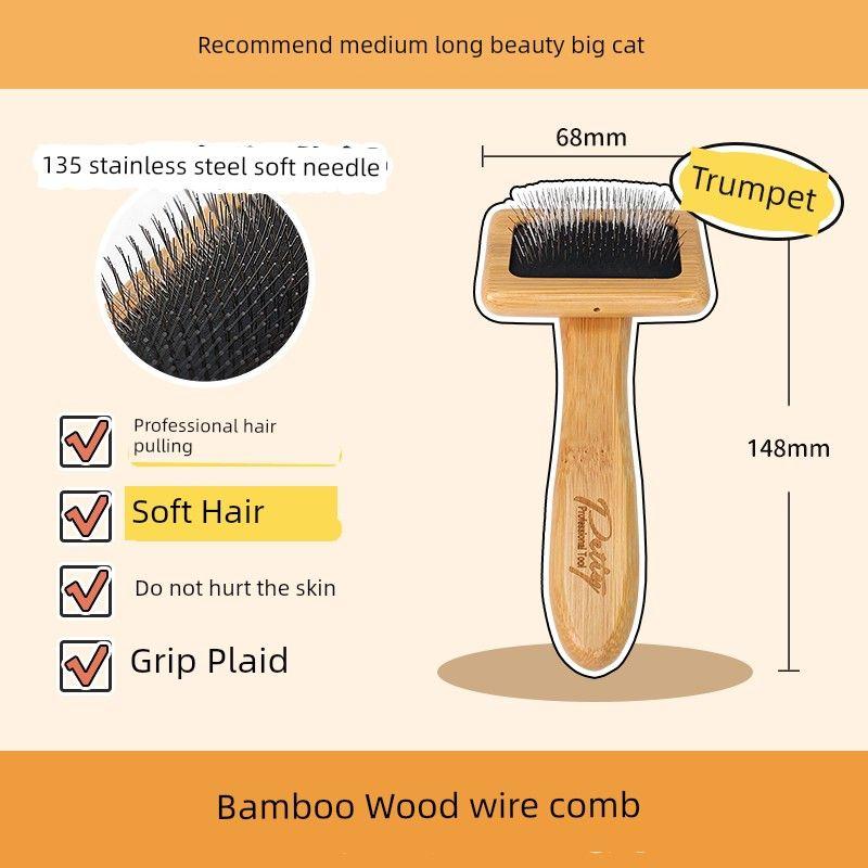 

POLA Расческа для собак Красота Дрема Игольчатая расческа Собака и Кошка Нейтральная Плавающая Шерсть для чистки Пушистая Распутывающая расческа Товары для питомцев [Small size] long hair comb/needle comb