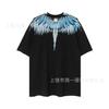 Summer Men's and Women's Same Fashion Trend T-shirt Personalized Trend Wing Printing Comfortable and Simple