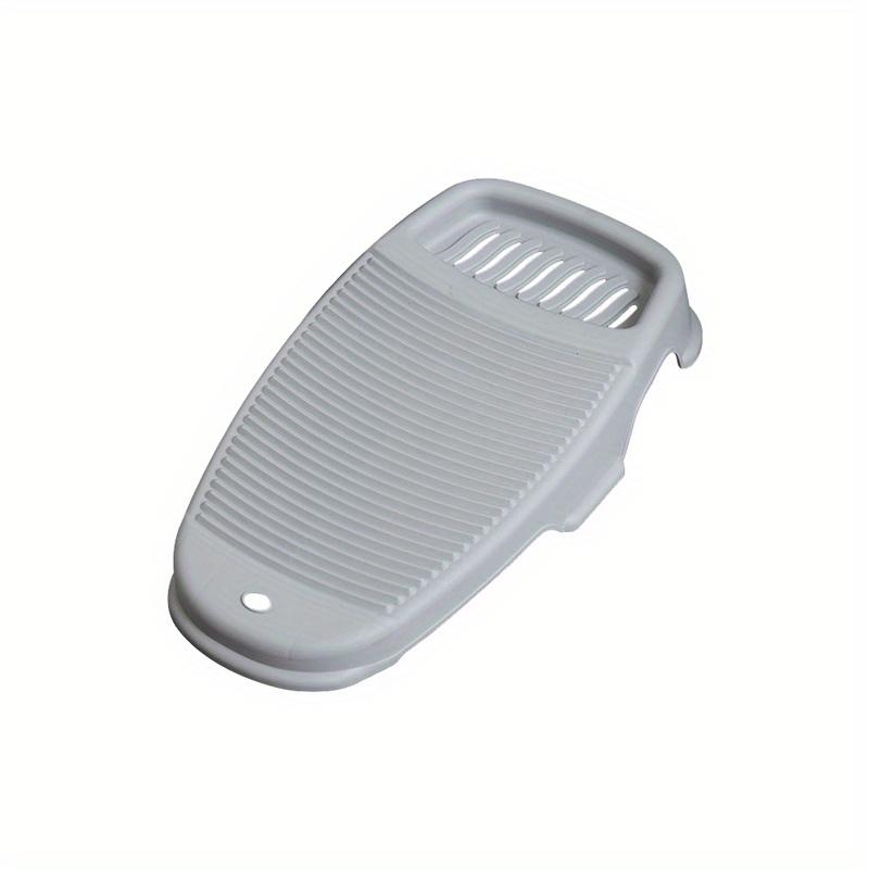 1pc Creative Plastic Thickened Old-fashioned Mini Washboard With Soap Dish - Perfect For Household Laundry!
